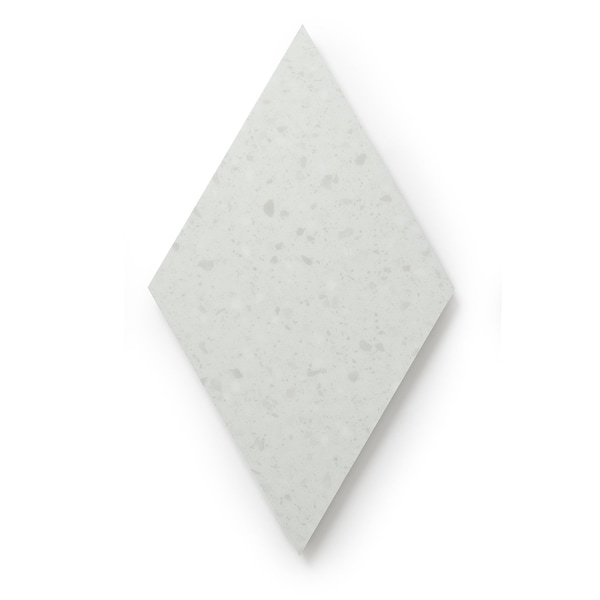 Lucida Surfaces LUCIDA SURFACES, MosaiCore Ivory Rock  Rhombus 9.75 in. x17 in. 3mm 28MIL Glue Down Luxury Vinyl Tiles , 99PK - SC-4253PLT