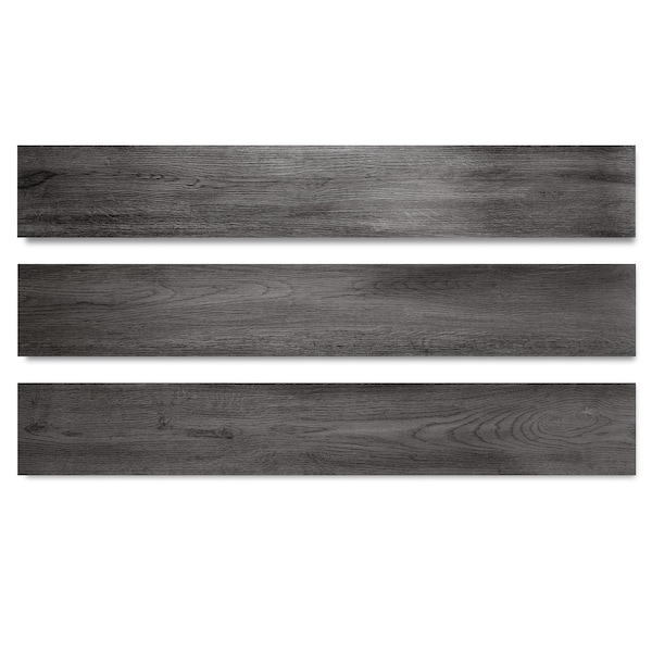 Lucida Surfaces LUCIDA SURFACES, GlueCore Slate Gray 7 5/16 in. x48 in. 3mm 22MIL Glue Down Luxury Vinyl Planks , 60PK - GC-314PLT