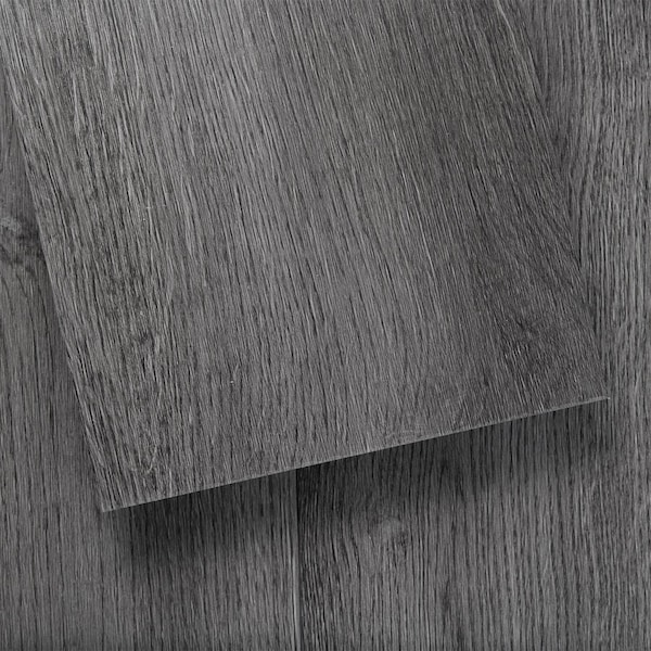 Lucida Surfaces LUCIDA SURFACES, GlueCore Slate Gray 7 5/16 in. x48 in. 3mm 22MIL Glue Down Luxury Vinyl Planks , 60PK - GC-314PLT