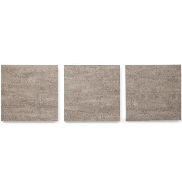 Lucida Surfaces LUCIDA SURFACES, BaseCore Cement 12 in. x12 in. 2mm 12MIL Peel & Stick Vinyl Plank , 99PK - BC-915PLT