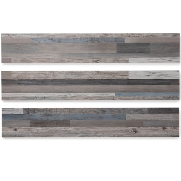 Lucida Surfaces LUCIDA SURFACES, BaseCore Quilt 6 in. x36 in. 2mm 12MIL Peel & Stick Vinyl Plank , 55PK - BC-909PLT
