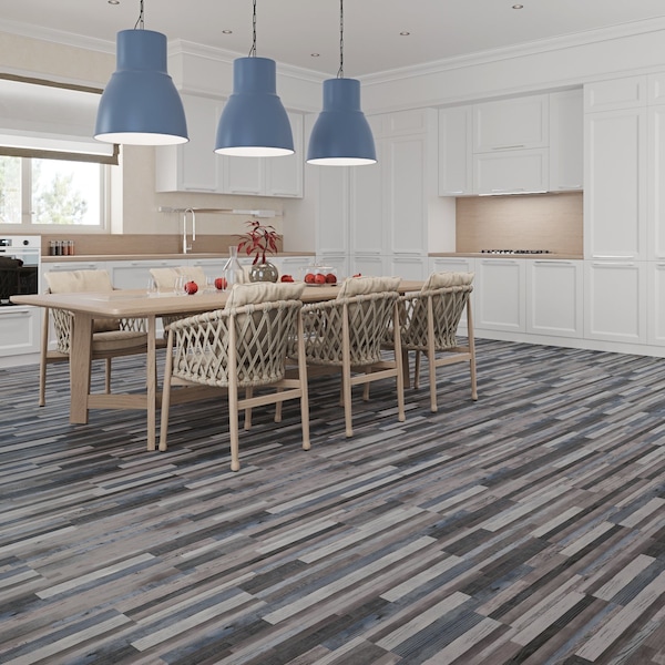 Lucida Surfaces LUCIDA SURFACES, BaseCore Quilt 6 in. x36 in. 2mm 12MIL Peel & Stick Vinyl Plank , 55PK - BC-909PLT