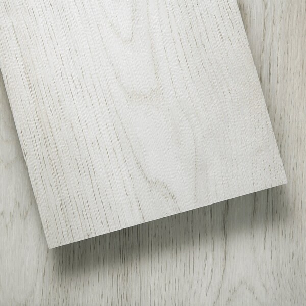 Lucida Surfaces LUCIDA SURFACES, GlueCore Whitewood 7 5/16 in. x48 in. 3mm 22MIL Glue Down Luxury Vinyl Planks , 60PK - GC-316PLT