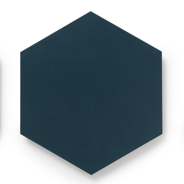Lucida Surfaces LUCIDA SURFACES, MosaiCore Midnight Hexagon 8.8 in. x10.375 in. 3mm 28MIL Glue Down Luxury Vinyl Tiles , 99PK - SC-4103PLT