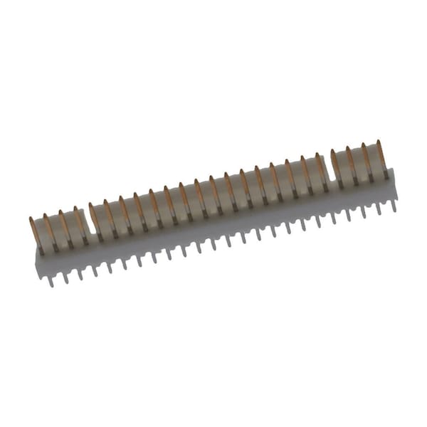 Conector de placa Molex, 24 contactos, 1 fila, macho, recto, paso de 0.1 pulgadas, terminal de soldadura - 22112242