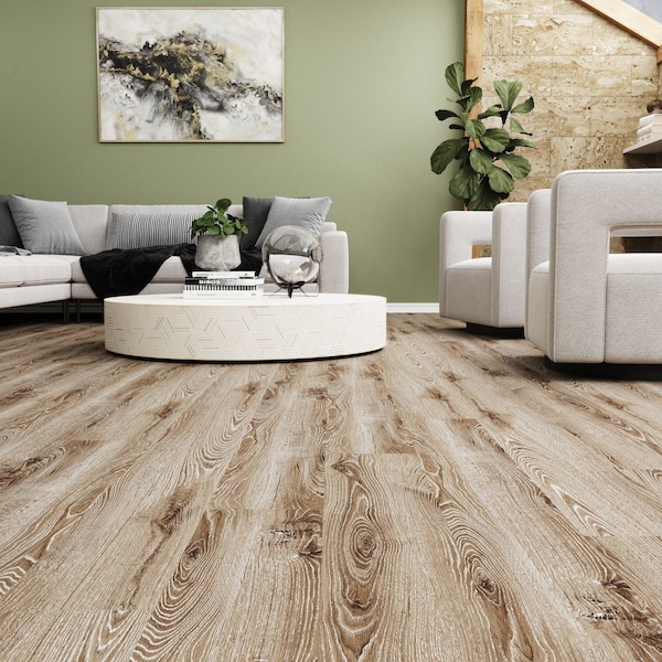 Lucida Surfaces LUCIDA SURFACES, MaxCore Siliceous 7 5/16 in. x48 in. 5.8mm 22MIL Interlocking Luxury Vinyl Planks , 45PK - MC-508PLT