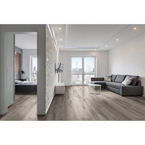 Msi Wilmont Charcoal Oak SAMPLE Glue Down Luxury Vinyl Plank Flooring - ZOR-LVG-0124-SAM