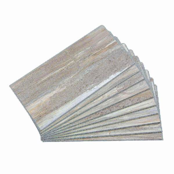 Palisade Vinyl Wall Tile 23.2"L x 11.1"W in Louvre Granite (Carton of 10) - 53503