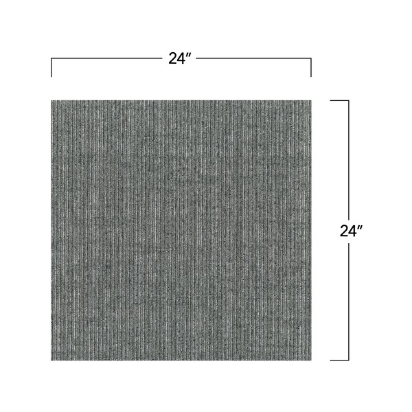Mohawk Mohawk Basics 24 x 24 Carpet Tile SAMPLE with EnviroStrand PET Fiber in Slate - EB303-949