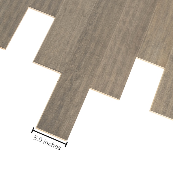 Mohawk Advance Natural Engineered Wood w/ Long-lasting Finish in Flint Maple, 5 in. x 9.5-48 in. - LFW07-75