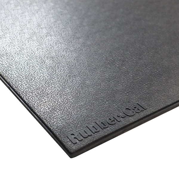 Rubber-Cal Revolution Interlocking Rubber Floor - 12mm x 36 in x 36 in Rubber Tiles - Black, 8PK - 03-203-WTILE-8