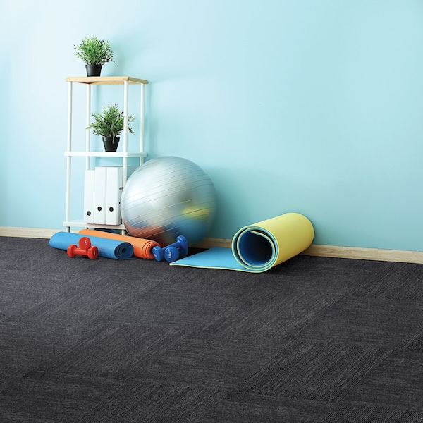 Mohawk Mohawk Elite 24 x 24 Carpet Tile SAMPLE with Colorstrand Nylon Fiber in Ebony - EB310-989