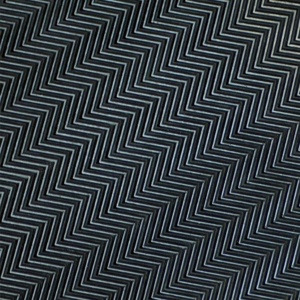 Rubber-Cal Fish-Bone Thermoplastic Flooring - 3.5mm x 36 in x 7ft - 03-R276-36-07