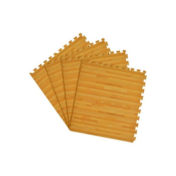 Achim Importing Achim Interlocking Foam Anti Fatigue Floor Tiles 24in x 24in, Pine, 4 Pack - FMTL102-06