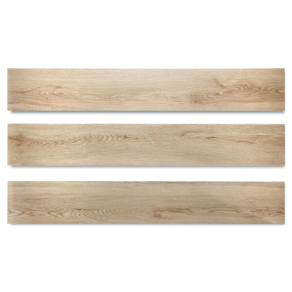 Lucida Surfaces LUCIDA SURFACES, GlueCore Cashmere 7 5/16 in. x48 in. 3mm 22MIL Glue Down Luxury Vinyl Planks , 60PK - GC-302PLT
