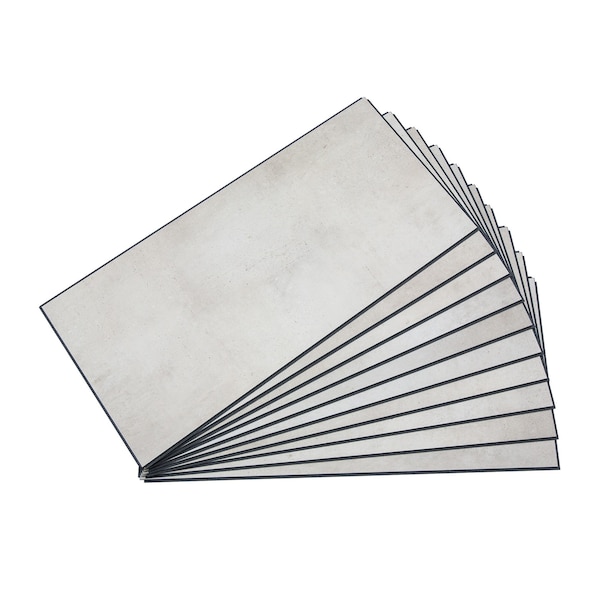 Palisade Vinyl Wall Tile 23.2"L x 11.1"W in Wintry Mix (Carton of 10) - 53508