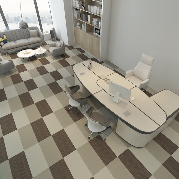 Lucida Surfaces LUCIDA SURFACES, FabCore Appalachian Weave 12 in. x 24 in. 3mm 28MIL Glue Down Luxury Vinyl Tiles (36 sq.ft), 18PK - FC-3607