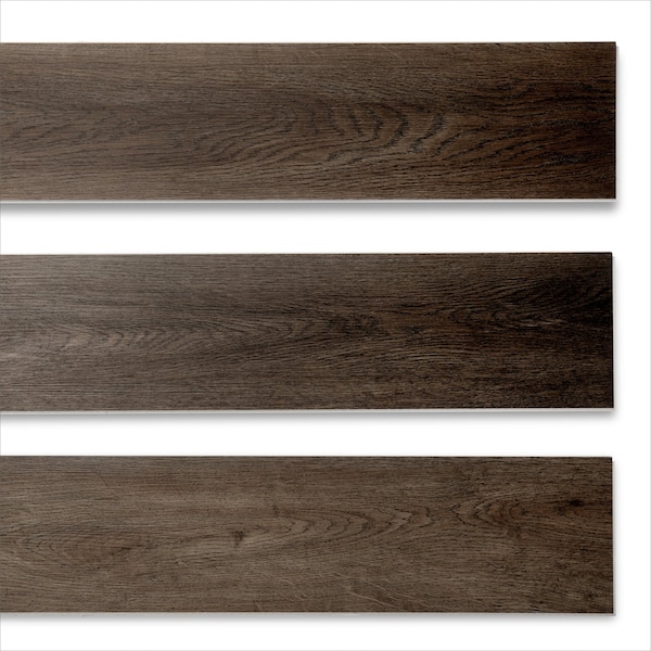 Lucida Surfaces LUCIDA SURFACES, TruCore Bark 7 5/16 in. x48 in. 5.8mm 22MIL Interlocking Luxury Vinyl Planks , 50PK - TC-803PLT
