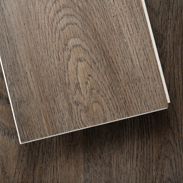 Lucida Surfaces LUCIDA SURFACES, TruCore Bark 7 5/16 in. x48 in. 5.8mm 22MIL Interlocking Luxury Vinyl Planks , 50PK - TC-803PLT