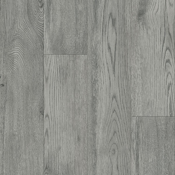 Armstrong Vinyl Floor Tiles, 6 in W, Silver Fox - J5216641