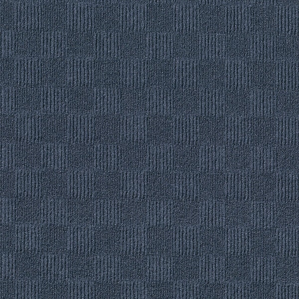 Foss Floors Crochet 24" x 24" N34 Denim Carpet Tiles - 15PK - 7CDMN3415PK