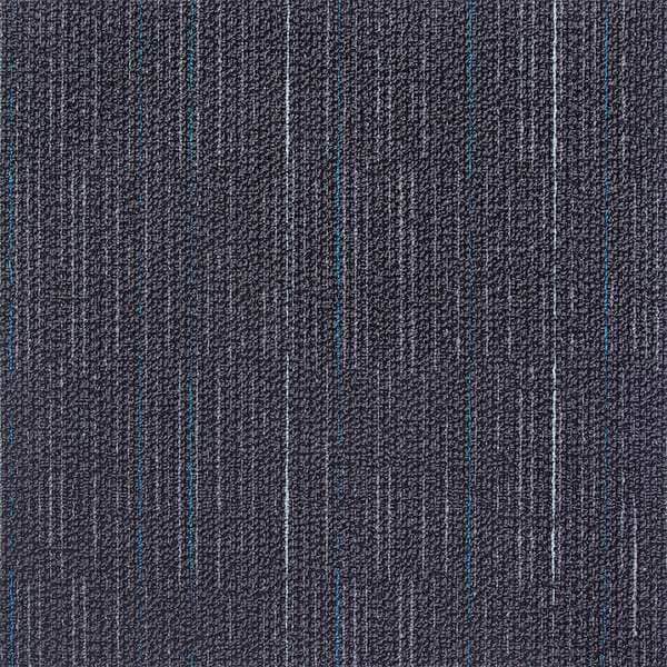 Zoro Select Carpet Tile, 19-11/16in. L, Charcoal, PK20 - 31HL78
