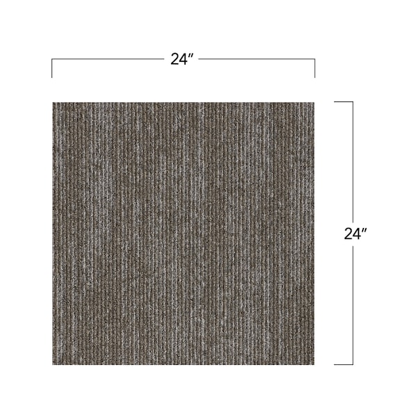 Mohawk Mohawk Elite 24 x 24 Carpet Tile with Colorstrand Nylon Fiber in Oak 96 sq ft per carton - EQ310-948