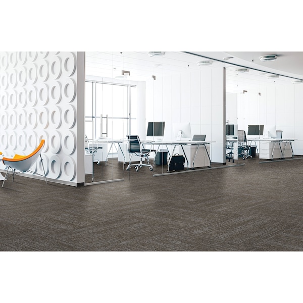 Mohawk Mohawk Elite 24 x 24 Carpet Tile with Colorstrand Nylon Fiber in Oak 96 sq ft per carton - EQ310-948