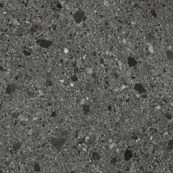 Lucida Surfaces LUCIDA SURFACES, MosaiCore Charcoal Quartz Hexagon 8.8 in. x10.375 in. 3mm 28MIL Glue Down Luxury Vinyl Tiles , 99PK - SC-4153PLT