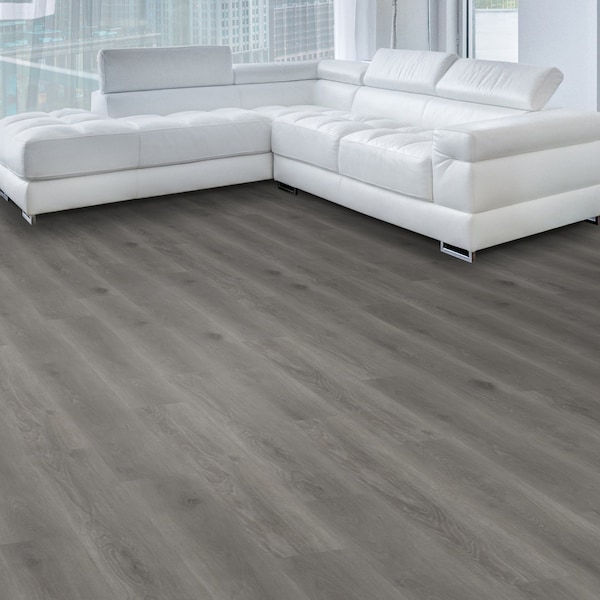 Lucida Surfaces LUCIDA SURFACES, TruCore Stormcloud 7 5/16 in. x48 in. 5.8mm 22MIL Interlocking Luxury Vinyl Planks , 45PK - TC-802PLT