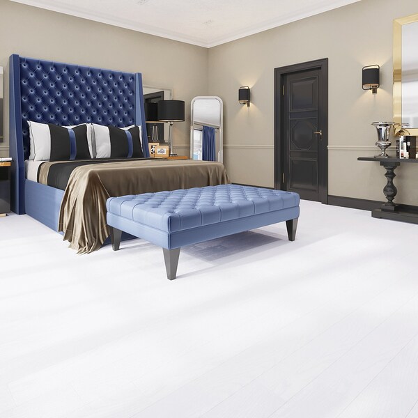 Lucida Surfaces LUCIDA SURFACES, BaseCore Blanc 6 in. x36 in. 2mm 12MIL Peel & Stick Vinyl Plank , 55PK - BC-912PLT