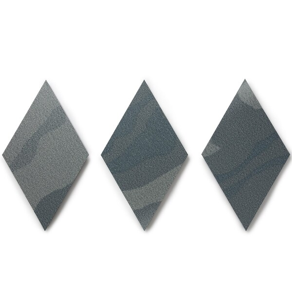 Lucida Surfaces LUCIDA SURFACES, MosaiCore Twilight Braid  Rhombus 9.75 in. x17 in. 3mm 28MIL Glue Down Luxury Vinyl Tiles , 99PK - SC-4205PLT