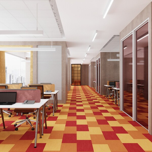 Lucida Surfaces LUCIDA SURFACES, FabCore Sunflower 12 in. x24 in. 3mm 28MIL Glue Down Luxury Vinyl Tiles , 60PK - FC-3304PLT