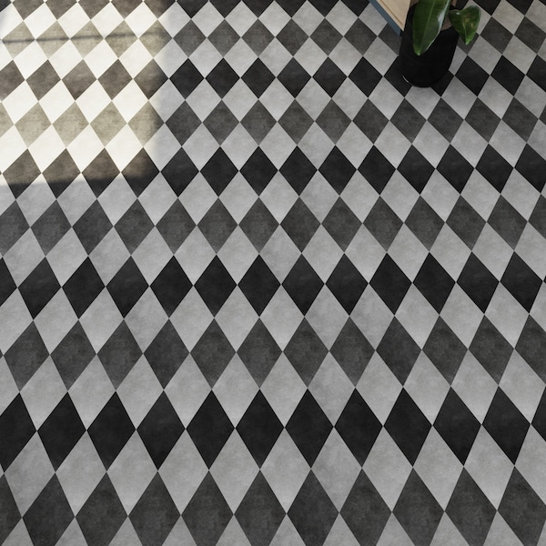 Lucida Surfaces LUCIDA SURFACES, MosaiCore Concrete  Rhombus 9.75 in. x17 in. 3mm 28MIL Glue Down Luxury Vinyl Tiles , 26PK - SC-4259