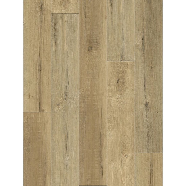 Proselect Design ProFloor Flooring Plank, 48 in L, 7 in W, Stone Plastic Composite/Vinyl, Orleans Timber, 12PK - PF804