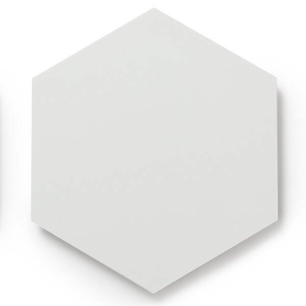Lucida Surfaces LUCIDA SURFACES, MosaiCore Snow Hexagon 8.8 in. x10.375 in. 3mm 28MIL Glue Down Luxury Vinyl Tiles , 99PK - SC-4112PLT