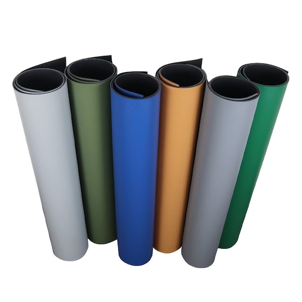 Rubber-Cal Terra-Flex Sport Rolls, Grey, 5mm X 4 ft X 15 ft - 03-K286-GY-15