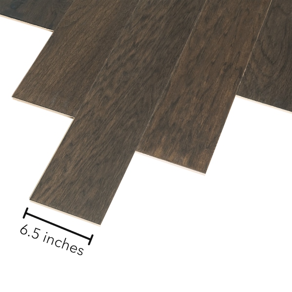 Mohawk Advance Natural Engineered Wood w/ Long-lasting Finish in Macchiato Hickory, 6.5 in. x 9.5-48 in. - LFW05-95
