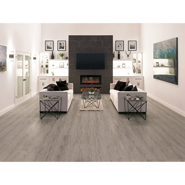 Newage Products Stone Composite 600 sqft 8.85in x 46in LVP Bundle, Gray Oak - 12455