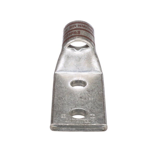 Terminal de compresión de cobre Panduit, de 2 orificios, curvatura de 45 grados, 0 Kcmi - LCDX450-12-6