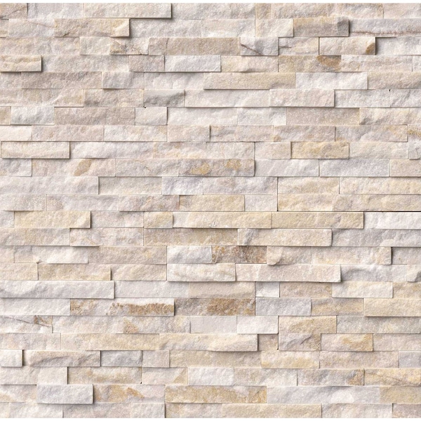 Msi Arctic Golden Split Face Ledger Panel 6 In. X 24 In. Quartzite Wall Tile, 6PK - ZOR-PNL-0048