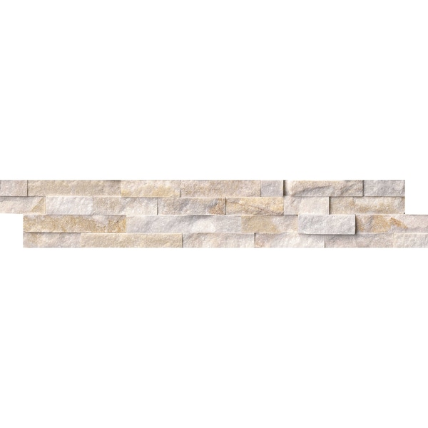 Msi Arctic Golden Split Face Ledger Panel 6 In. X 24 In. Quartzite Wall Tile, 6PK - ZOR-PNL-0048