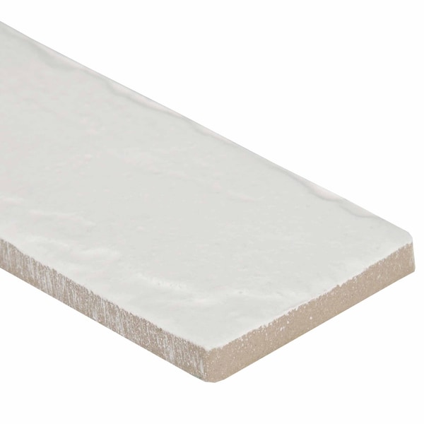 Msi Capella 2-1/3 In. X 10 In. White Brick Glazed Porcelain Floor And Wall Tile, 32PK - ZOR-PT-0531