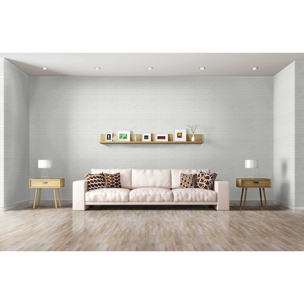 Msi Capella 2-1/3 In. X 10 In. White Brick Glazed Porcelain Floor And Wall Tile, 32PK - ZOR-PT-0531