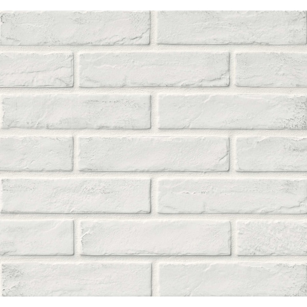 Msi Capella 2-1/3 In. X 10 In. White Brick Glazed Porcelain Floor And Wall Tile, 32PK - ZOR-PT-0531