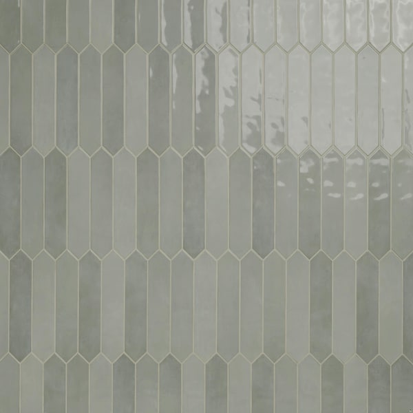 Msi Renzo Jade Pickett 2.5" X 13" Glossy Ceramic Green Wall Tile, PK62 - ZOR-PT-0110