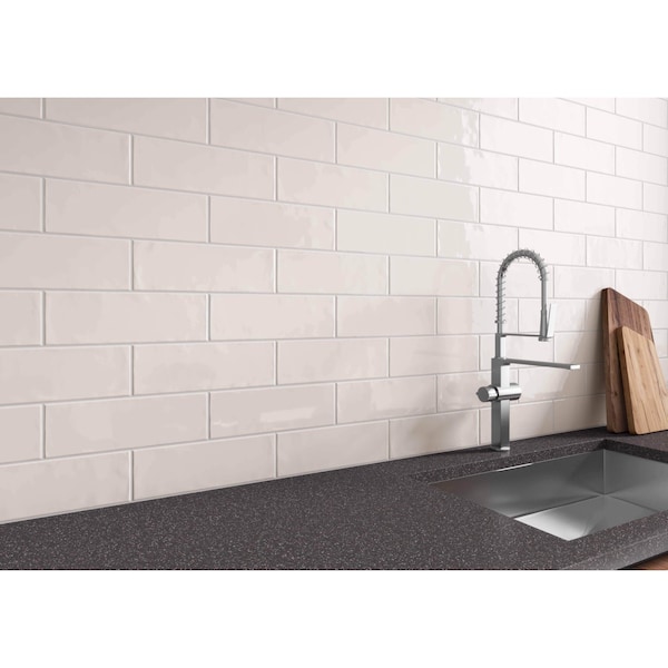 Msi Urbano Crema 4 In. X 12 In. Glossy Ceramic White Subway Tile, 30PK - ZOR-PT-0521