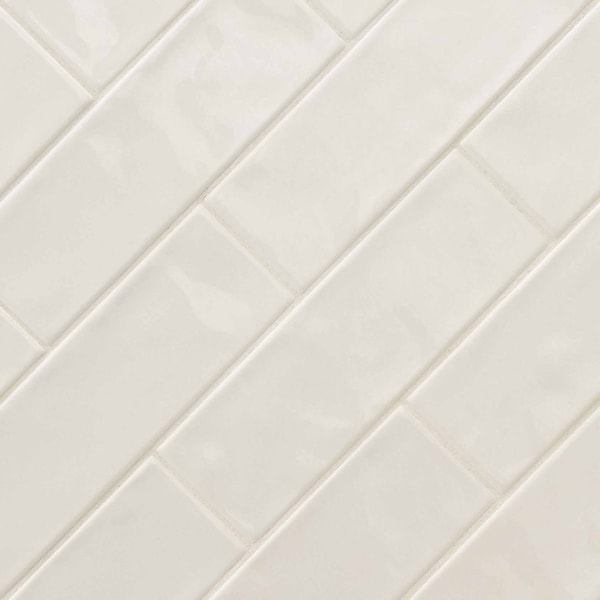 Msi Urbano Crema 4 In. X 12 In. Glossy Ceramic White Subway Tile, 30PK - ZOR-PT-0521