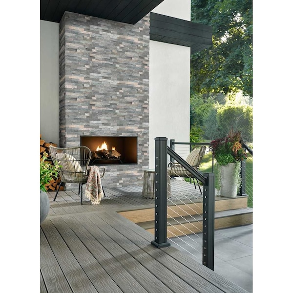 Msi Sierra Blue Splitface Ledger Panel 6 In. X 24 In. Natural Quartzite Wall Tile, 4PK - ZOR-PNL-0068