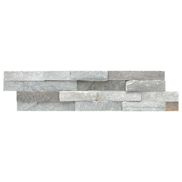Msi Sierra Blue Splitface Ledger Panel 6 In. X 24 In. Natural Quartzite Wall Tile, 4PK - ZOR-PNL-0068